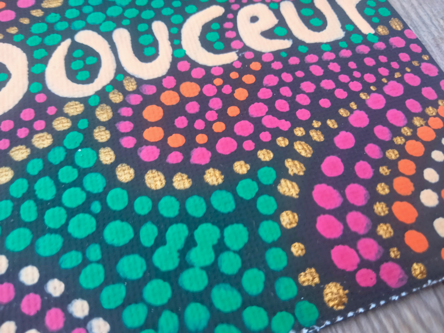 Aimant sur toile " Douceur "