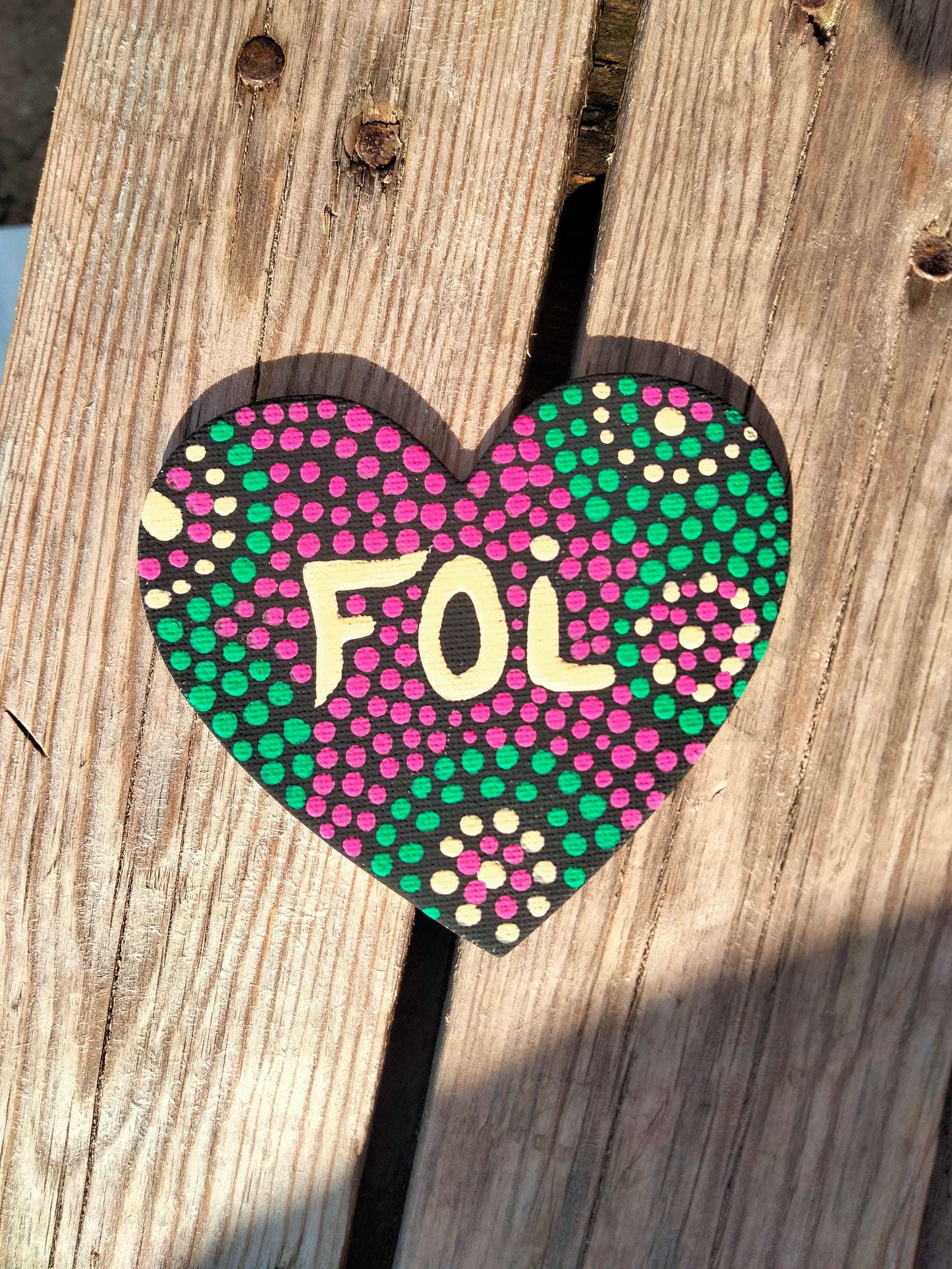 Aimant sur toile " Foi "