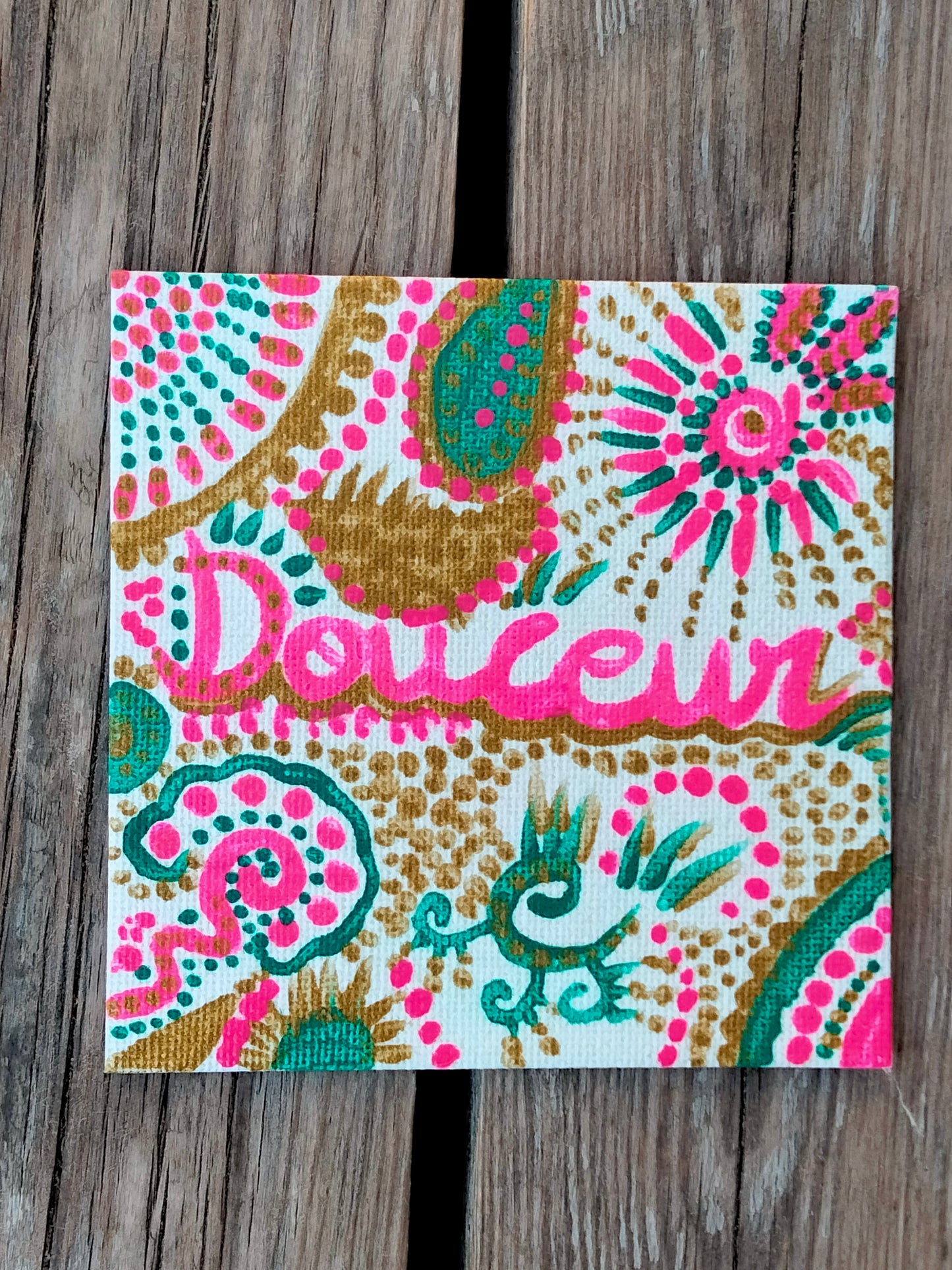 Aimant sur toile " Douceur "