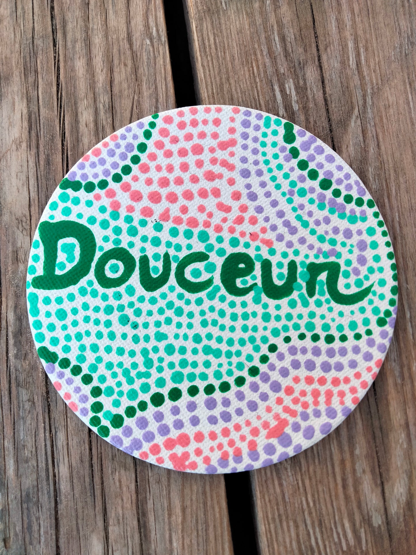 Aimant sur toile " Douceur "