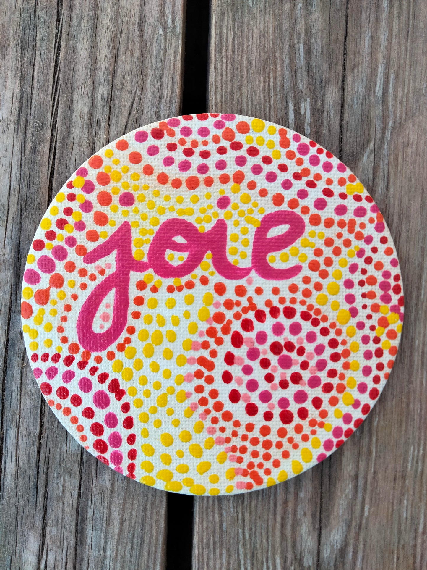Aimants sur toile '' Joie ''