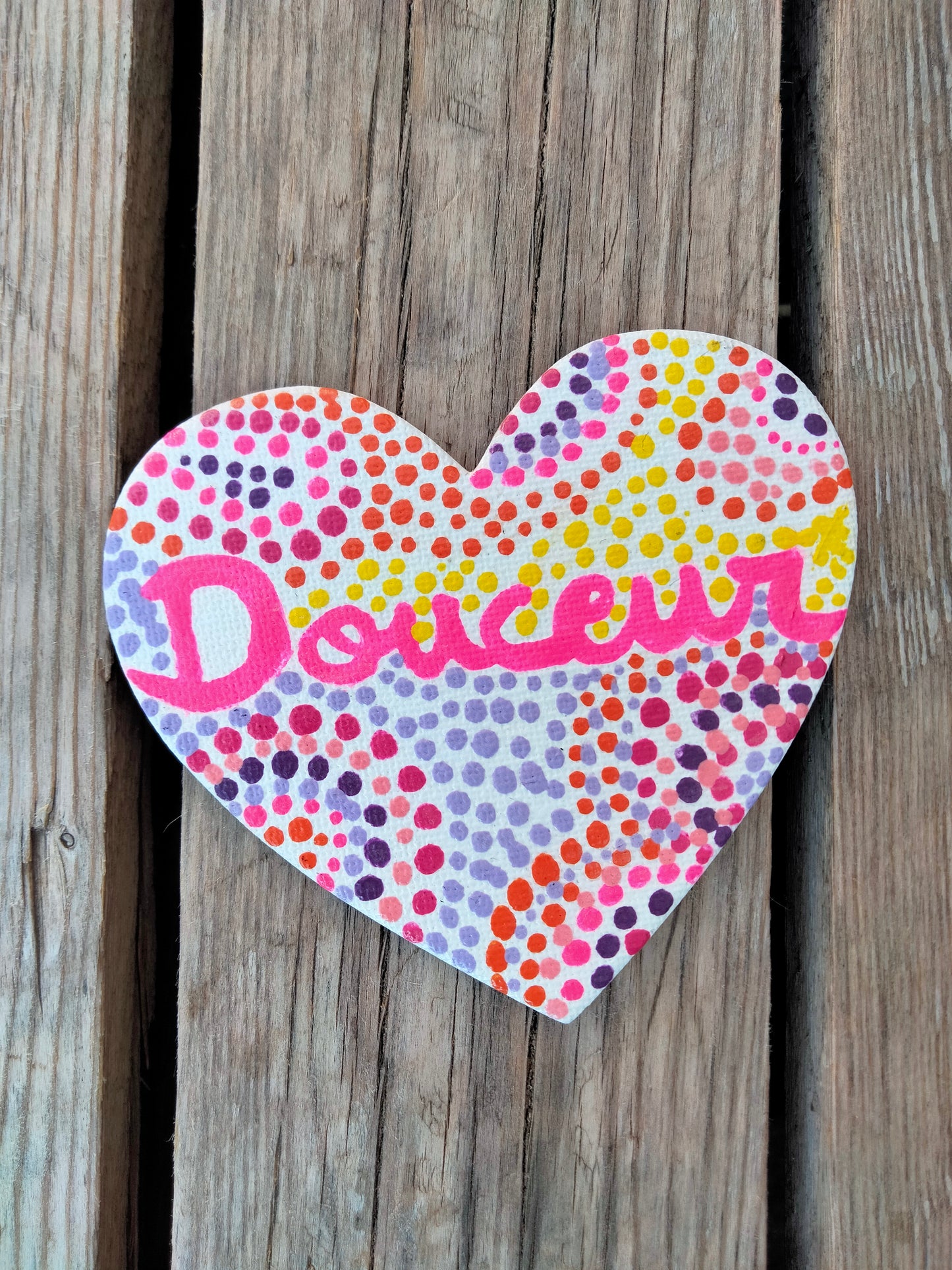 Aimant sur toile " Douceur "