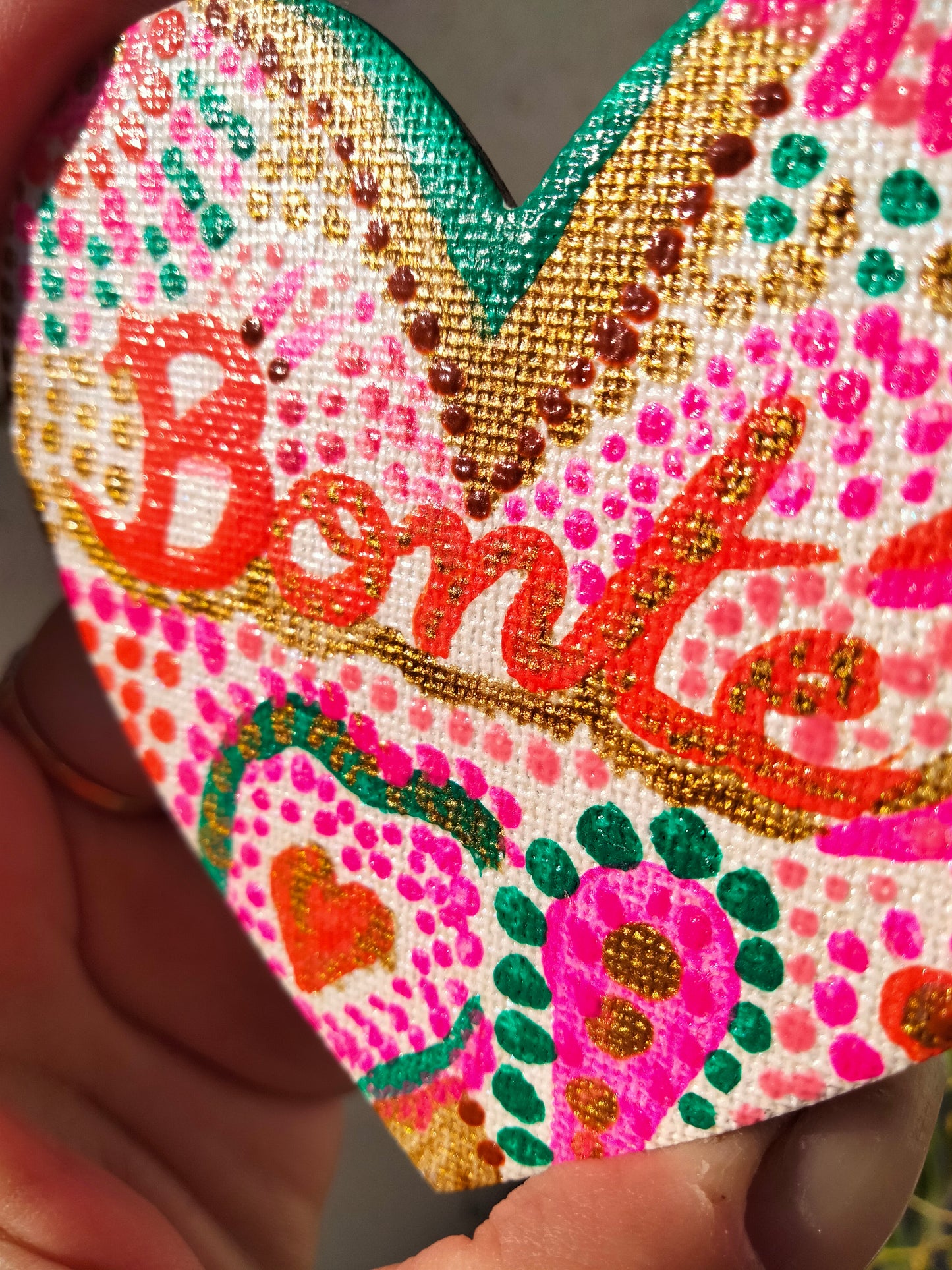 Aimant sur toile " Bonté "