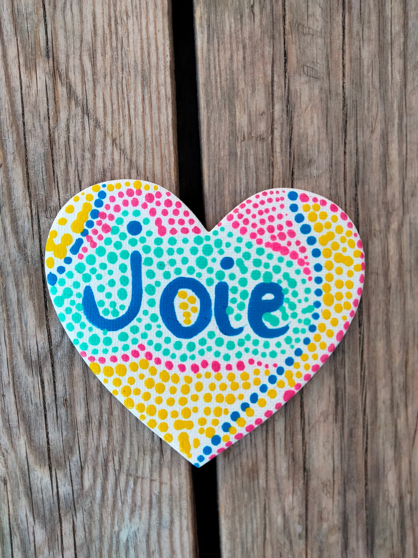 Aimants sur toile '' Joie ''