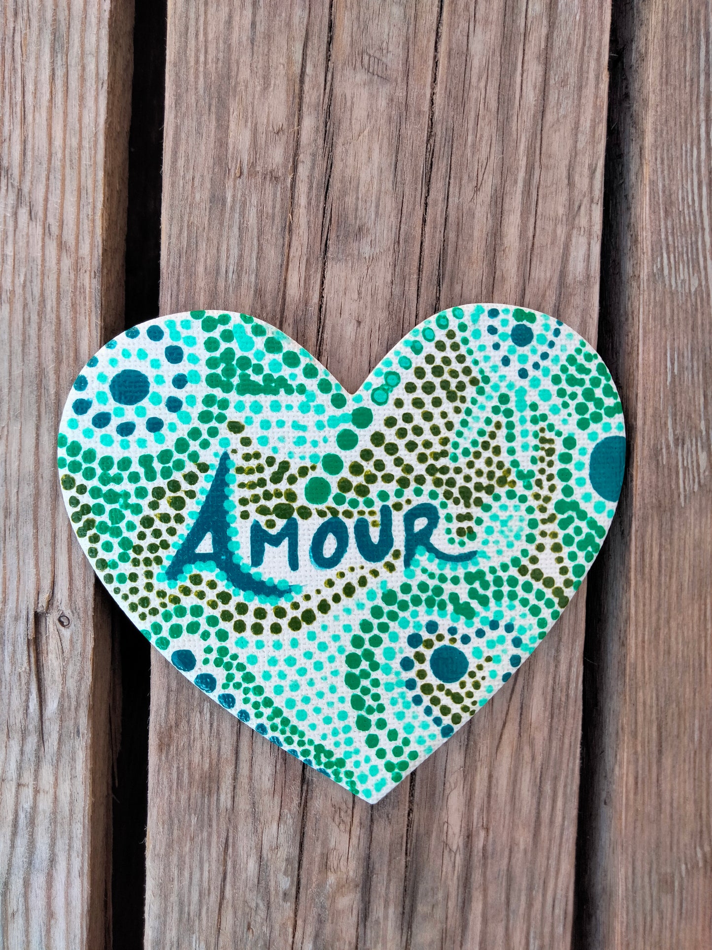 Aimant sur toile " Amour"