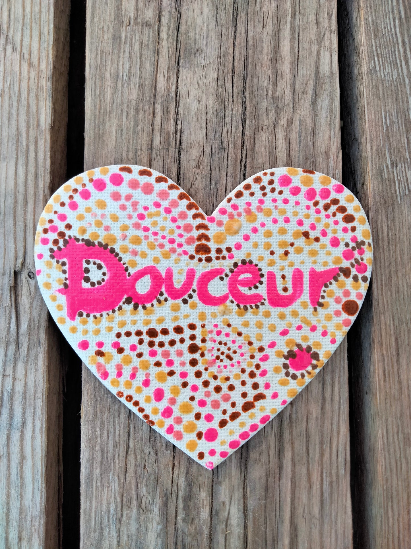 Aimant sur toile " Douceur "