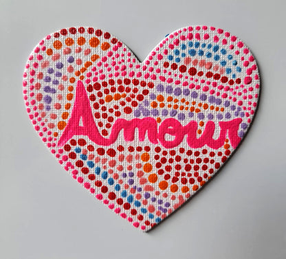 Aimant sur toile " Amour"