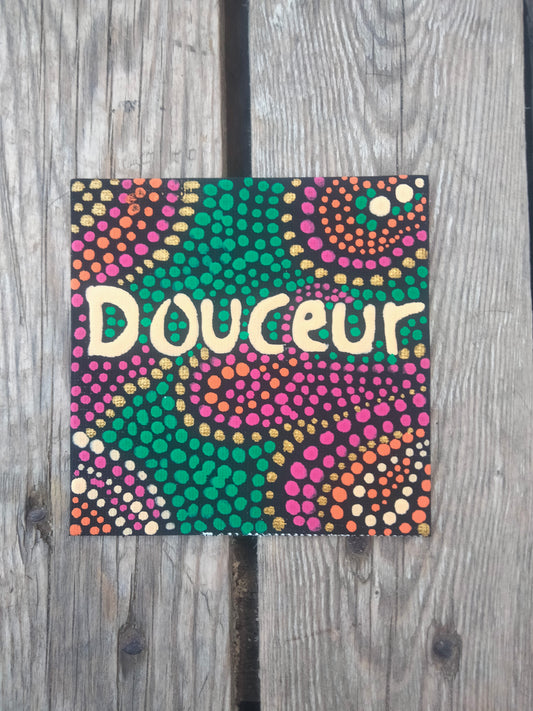 Aimant sur toile " Douceur "