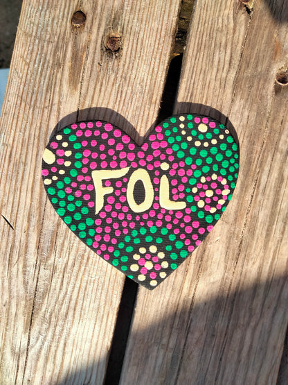 Aimant sur toile " Foi "