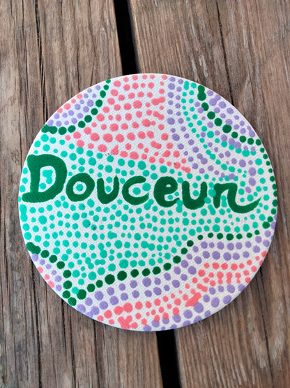 Aimant sur toile " Douceur "