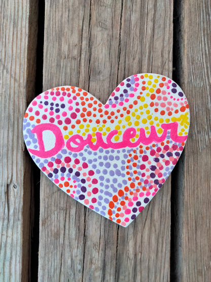 Aimant sur toile " Douceur "