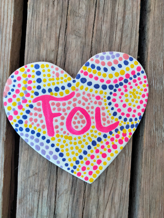 Aimant sur toile " Foi "